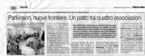 Articolo La Prealpina 1 ottobre 2014